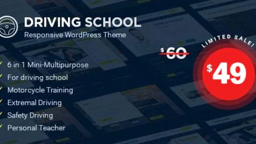 Driving School v1.4.3 - шаблон WordPress