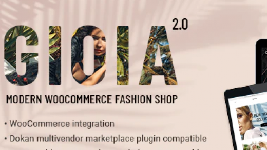Gioia v2.0 NULLED - магазин одежды WordPress