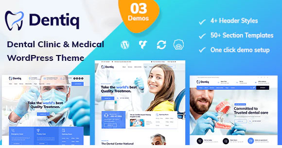 Dentiq v2.1 - медицинская тема WordPress