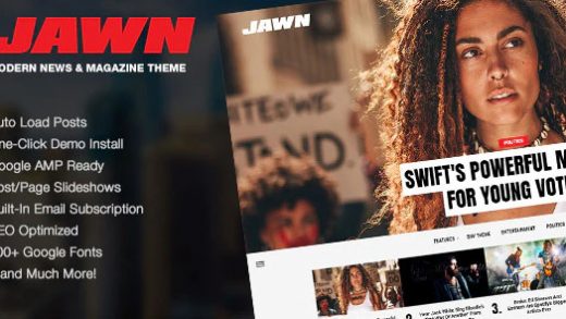 Jawn v1.4.2 - новостная тема WordPress