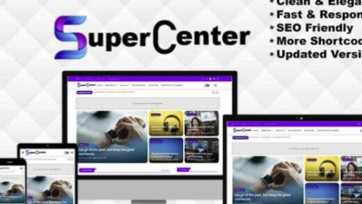 Super Center Premium Blogger Template | Download Free