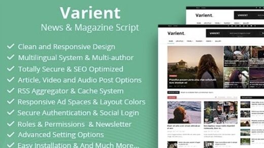Variant 2.2.1 NULLED - news portal script