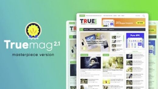 True Mag v2.1 Magazine Blogger Template