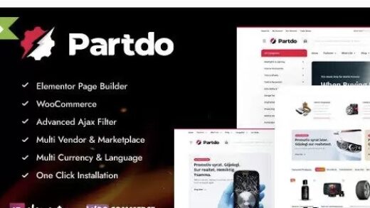 Partdo – Auto Parts and Tools Shop WooCommerce Theme (Nulled)