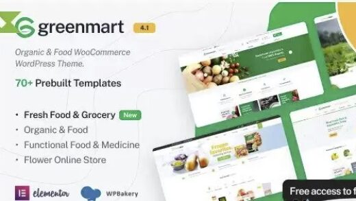 GreenMart – Organic & Food WooCommerce WordPress Theme