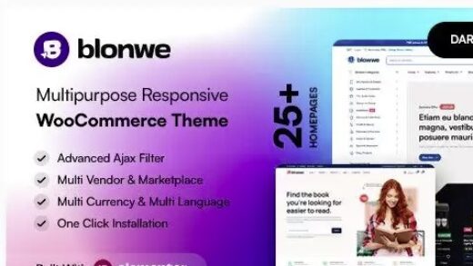 Blonwe – Multipurpose WooCommerce Theme (Nulled)