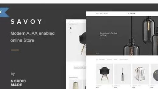 Savoy – Minimalist AJAX WooCommerce Theme