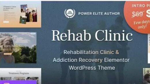 Rehab Clinic – Addiction Recovery Center WordPress Theme