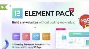 Element Pack – Addon for Elementor Page Builder WordPress Plugin (Nulled)