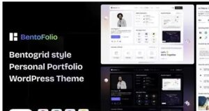 Bentofolio – Personal Portfolio WordPress Theme