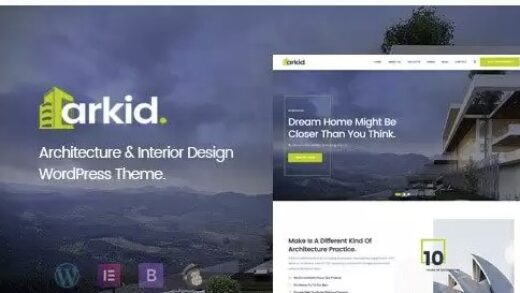 Arkid – Architecture and Interior Design WordPress Theme v2.0.1