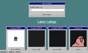 Open source zero-fee trustless Bitcoin NFT marketplace
